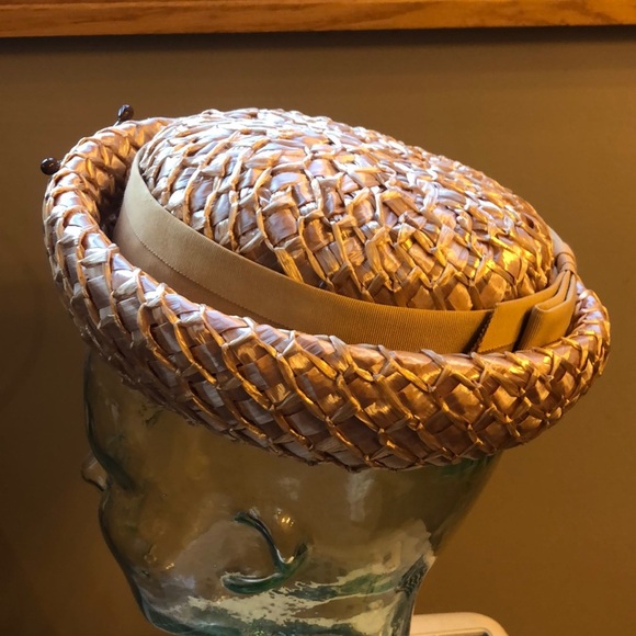 Vintage Juli Kay Straw Hat Chicago - Picture 1 of 4